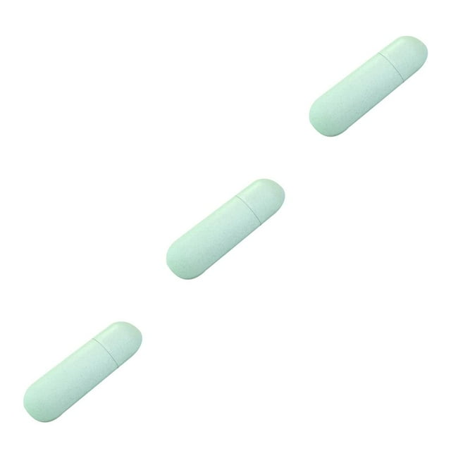 serony Portable Travel Toothpaste Toothbrush Holder Cap Case Storage Cup Outdoor Holder green 3Set