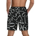 thumbnail image 4 of Daiia Numbers Mens Swim Trunks Swim Shorts Quick Dry Swim Shorts with Mesh Lining Pockets-Medium, 4 of 9