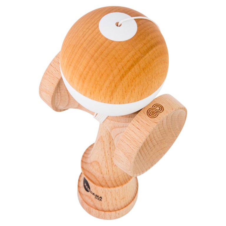 Kendama, Kaizen Half Split Natty White, Beech Wood, Jet Shape Tama