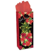 Island Heritage Wine Gift Bag, Pineapple Floral