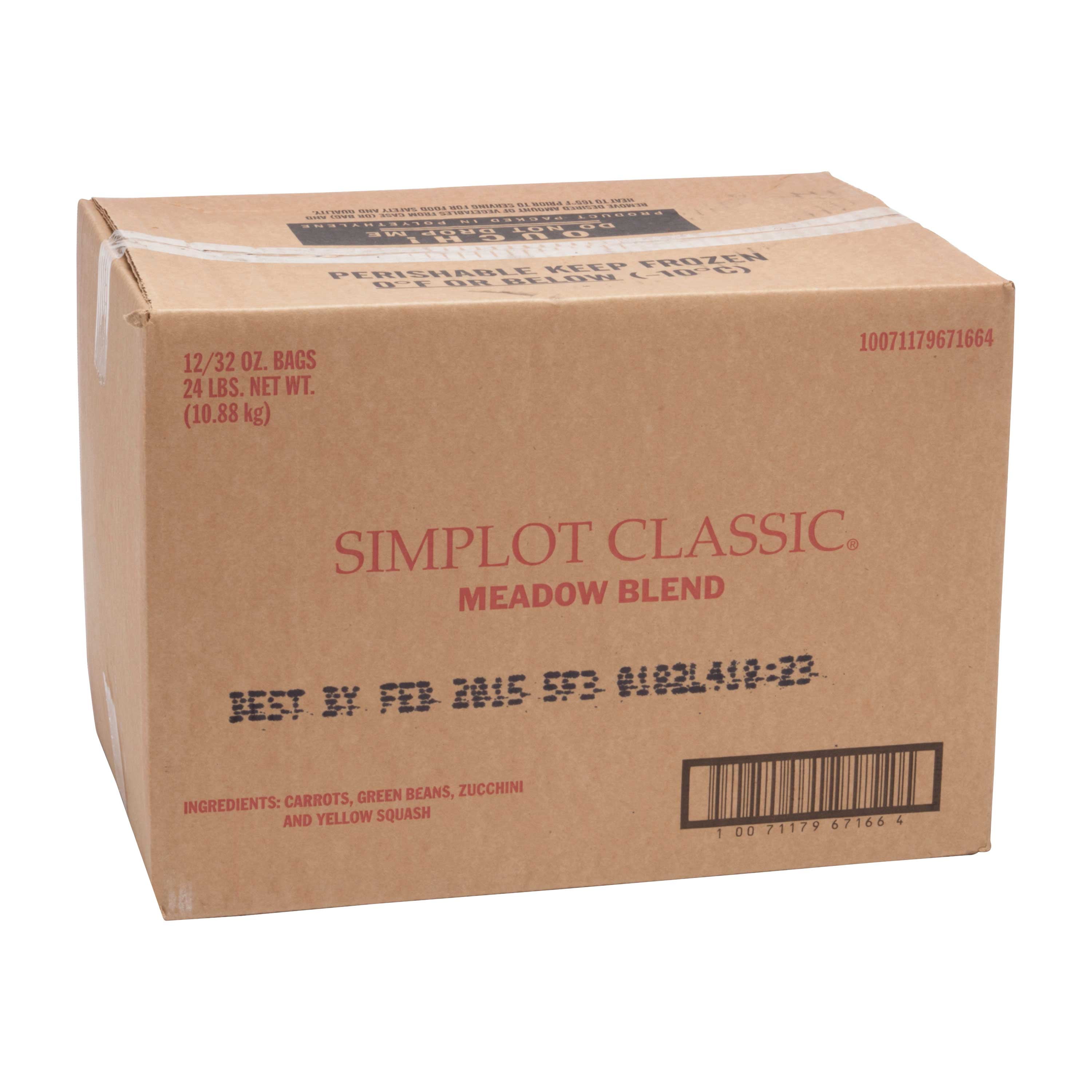 Simplot Meadow Vegetable Blend - 32 oz. package, 12 packages per case