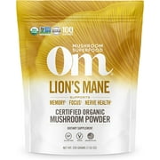 Om Organic Mushroom Superfood Powder, Lions Mane Support Memory, 7.05 Oz, 6 Pack