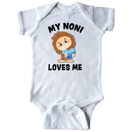 

Inktastic Cute Bigfoot My Noni Loves Me Gift Baby Boy Bodysuit