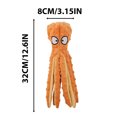thumbnail image 2 of XEOVHV Whiskerspot Octopus Dog Toy,Eco-Friend Octopus Plush, Dance Octopus Squeaky Plush Dog Toys, Dogs Chew Toys for Aggressive Chewers, Made of Bite Resistance Material, No Stuffing (Orange), 2 of 6