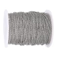 thumbnail image 2 of Cadena curva de 10 metros Bewildely de acero inoxidable plateado, 2 of 6
