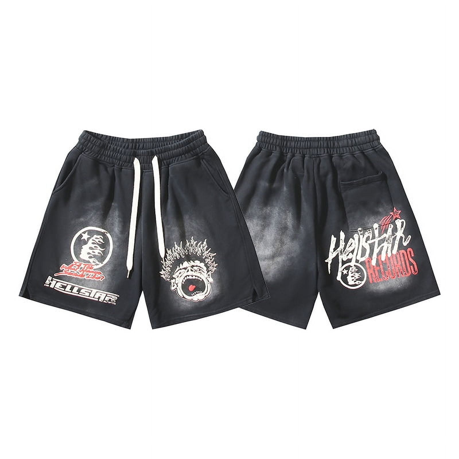 2024 trendy hellstar Hell star wash high quality casual shorts for