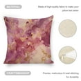 thumbnail image 5 of Pink Marble Throw Pillow Covers Linen Pillow Cases 18x18 Inch Decorative Cushion Case Couch Pillows Cover for Sofa Bedroom Living Room Car, 5 of 9