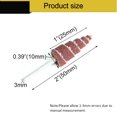 thumbnail image 3 of Cabezal de pulido de papel de lija de rueda de aleta abrasiva en forma de cono de 3x10 mm para herramienta rotativa Vástago de 3 mm 45 piezas utilizadas para pulir esquinas con ranuras, 3 of 5