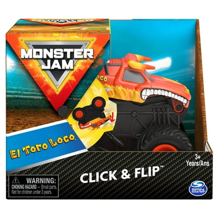Monster Jam Click & Flip 1:43 Scale El Toro Loco