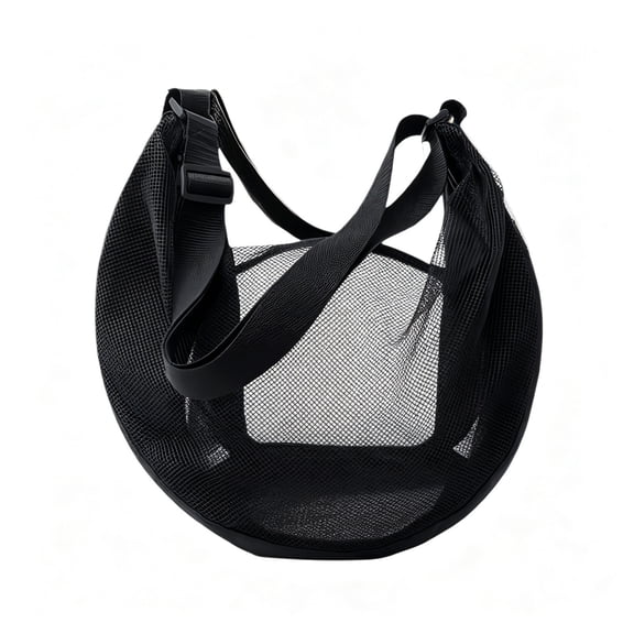 Dog Sling Carrier for Small Dogs & Cats, Hands Free Pet Carrier with Adjustable Strap, Soft Breathable Mesh Cat Carrier Bag for Travel Hiking Walking (Black)