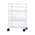 thumbnail image 1 of Carro de almacenamiento Macarena con ruedas giratorias y cestas de malla blanco, 1 of 8