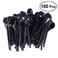 thumbnail image 2 of Qumonin 100 Pack Black Plastic Serving Spoons - Heavy Duty & BPA-Free, 2 of 7