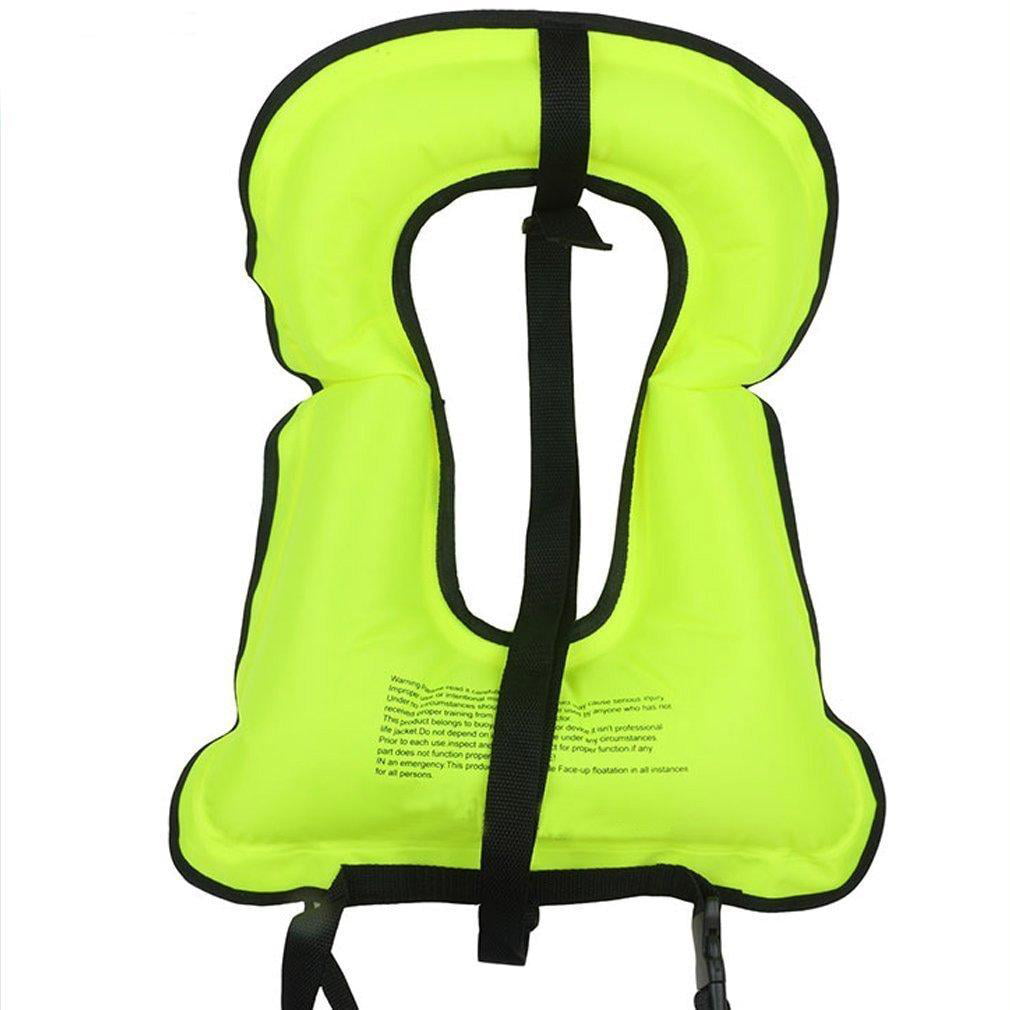 Rrtizan Children Portable Inflatable Life Jacket Snorkel Vest,Swimming Life Vest for Boys & Girls