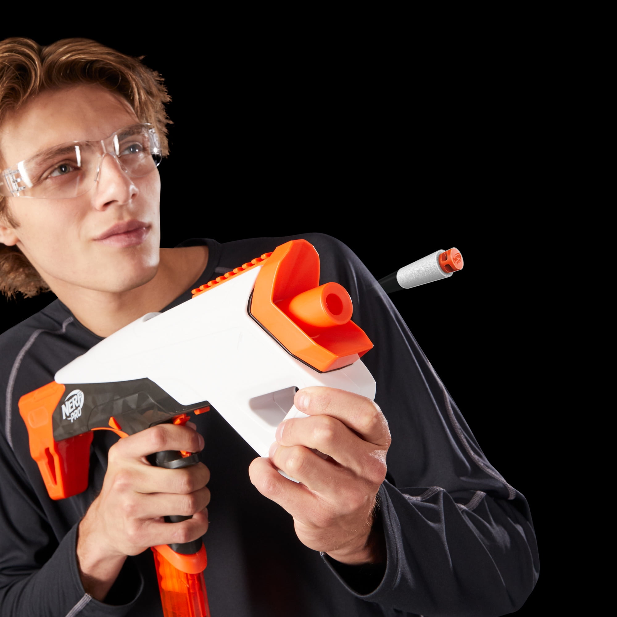 Nerf Pro Torrent Half-Length Dart Blaster, 15 Nerf Pro Half-Length Darts, Magazine, 14+