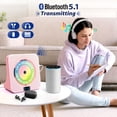 thumbnail image 3 of Reproductor de CD de escritorio ROADOM Reproductor de CD Bluetooth con altavoces, 3 of 6