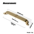 thumbnail image 3 of Goo-Ki 5''(128 MM) Hole Centers Champagne Bronze Cabinet Handles, Luxury Zinc Alloy Cabinet Cup Pulls for Dresser,Drawer,and Cupboard, 6 Pack, 3 of 7