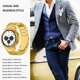 thumbnail image 5 of Correa de Acero Inoxidable de Repuesto GOLDTOLUCK para Samsung Galaxy Watch 8 7 6 5 4, 5 of 7