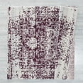 thumbnail image 4 of HomeRoots 366398 94 x 94 in. Wine Olefin & Frieze Round Rug, 4 of 5