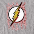 thumbnail image 2 of DC Flash Airbrush Bolt Women's T Shirt, Athletic Heather, Small, 2 of 6