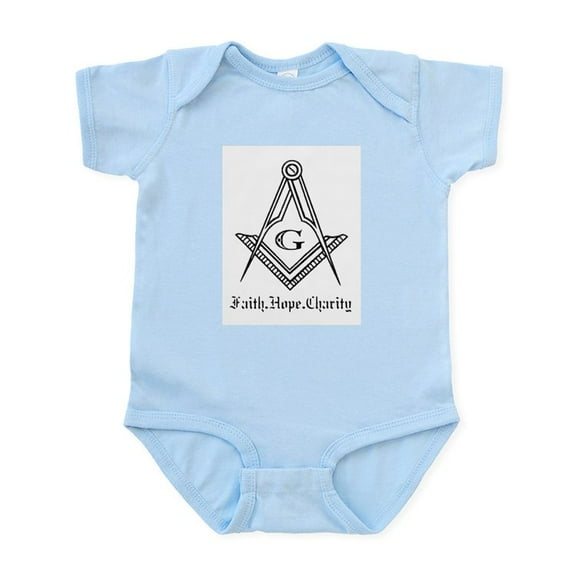 CafePress - Masonic Infant Bodysuit - Baby Light Bodysuit, Size Newborn - 24 Months