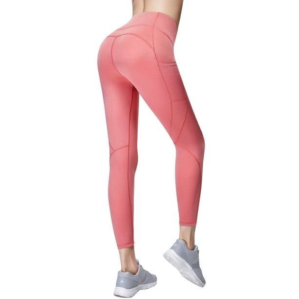High Waist Yoga Pants with Pockets, Tummy Control Leggings for Women
