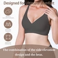 thumbnail image 4 of Qeldulk Jelly Bras for Women Seamless Deep V Bralette Wireless Bra Comfortable with Support and Lift no Underwire for Everyday Comfort S-3XL, 4 of 8