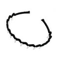 thumbnail image 5 of Scunci Fabric Covered Plastic Claw Headband in Black, 5 of 9