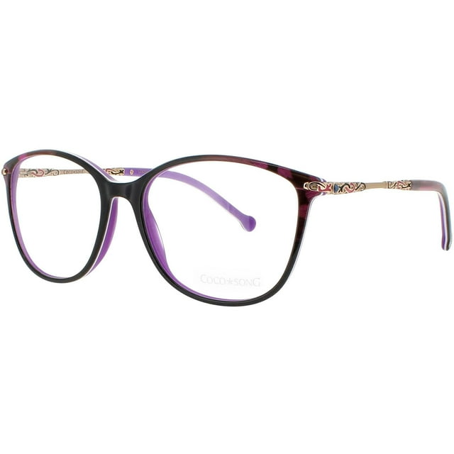 Coco Song MONA ROCK CV258.01-09 Women's Black/Purple Eyeglasses