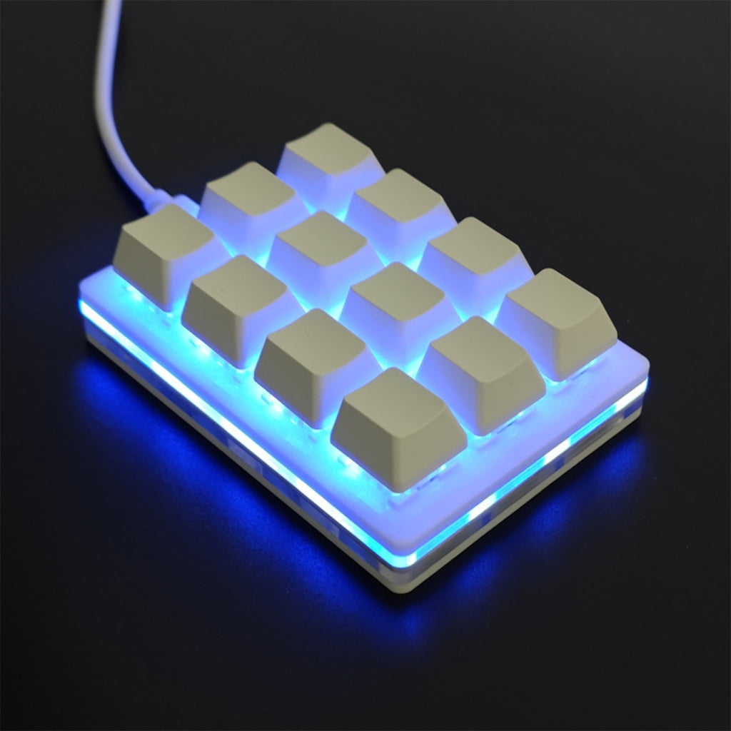 PatungKu Ergonomic Single Handed Keyboards with 12 Programmable Key and Dynamic RGBs Effects