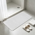thumbnail image 6 of Zynviq 35.9" X 16.9" Bathroom Rugs Solid Color Bath Rugs Pvc Washable Absorbent Rectangular White Small Rug for Bath, 6 of 6