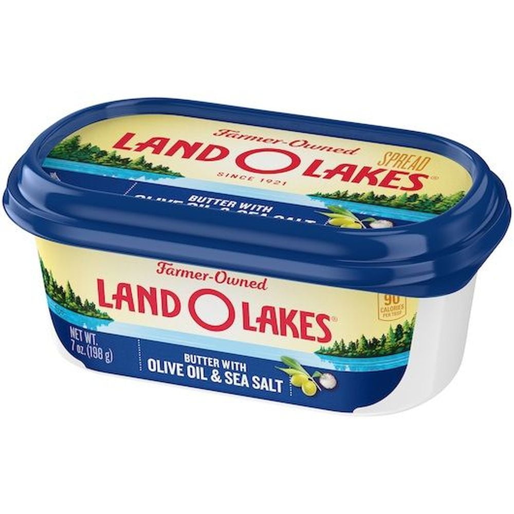 Land O Lakes Butter with Olive Oil and Sea Salt, 7 Ounce -- 12 per case
