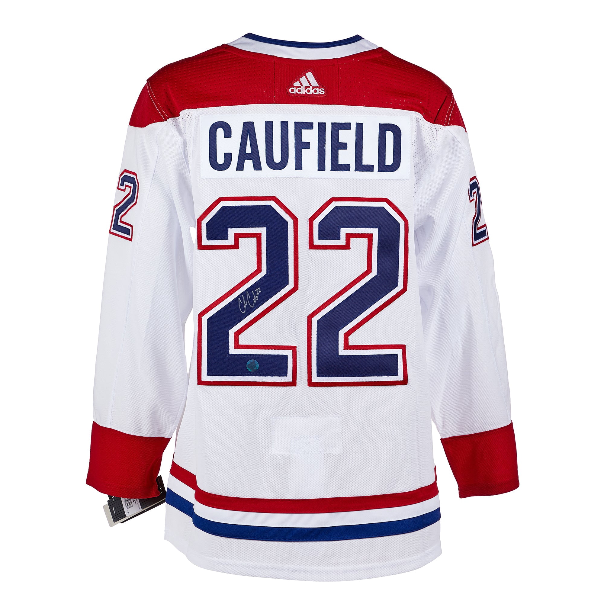 Cole Caufield Montreal Canadiens Signed White Adidas Jersey