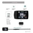 thumbnail image 4 of Ebike Display for KT TF01U 24V 36V 48V Intelligent Colorful LCD Meter Waterproof SM Connector Electr, 4 of 5