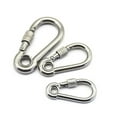 thumbnail image 4 of 304 Stainless Steel Screw Lock Climbing Gear Carabiner Quick Links Safety Snap Hook Chain Connecting Ring Carabiner Chain Buckle, 4 of 5