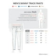 thumbnail image 6 of Hat and Beyond Mens Premium Two Tone Side Stripe Track Pants Slim Fit Stretch, 6 of 6