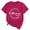 Hot Pink, variant on Women's Short Sleeve T-Shirt Clearance Women Cotton T Shirt Women's Difference Maker Para Printed T Shirt Cotton Round Neck Casual Short Sleeves