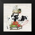 thumbnail image 2 of Reed, Tara 15x15 Black Modern Framed Museum Art Print Titled - Christmas on the Farm VII-Trio Facing right, 2 of 5