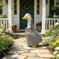 thumbnail image 5 of AuroraX Porch Goose Summer Outfit 17-19 In Porch Goose Clothes Set 23" Checked Dress Front Porch Goose 23 inch Clothing Fall Summer Seasonal Decor, 5 of 6