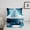 Blue White, variant on Christmas Gloves Twin Comforter Set, Winter Pine Tree Snowflake Bedding