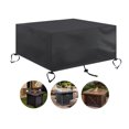 thumbnail image 4 of Square Oxford Fabric Fire Pit Cover Cubierta Impermeable Anti-Uv Para Mesa De Patio Fire Pit 420D Monstrate HA015974-00, 4 of 5