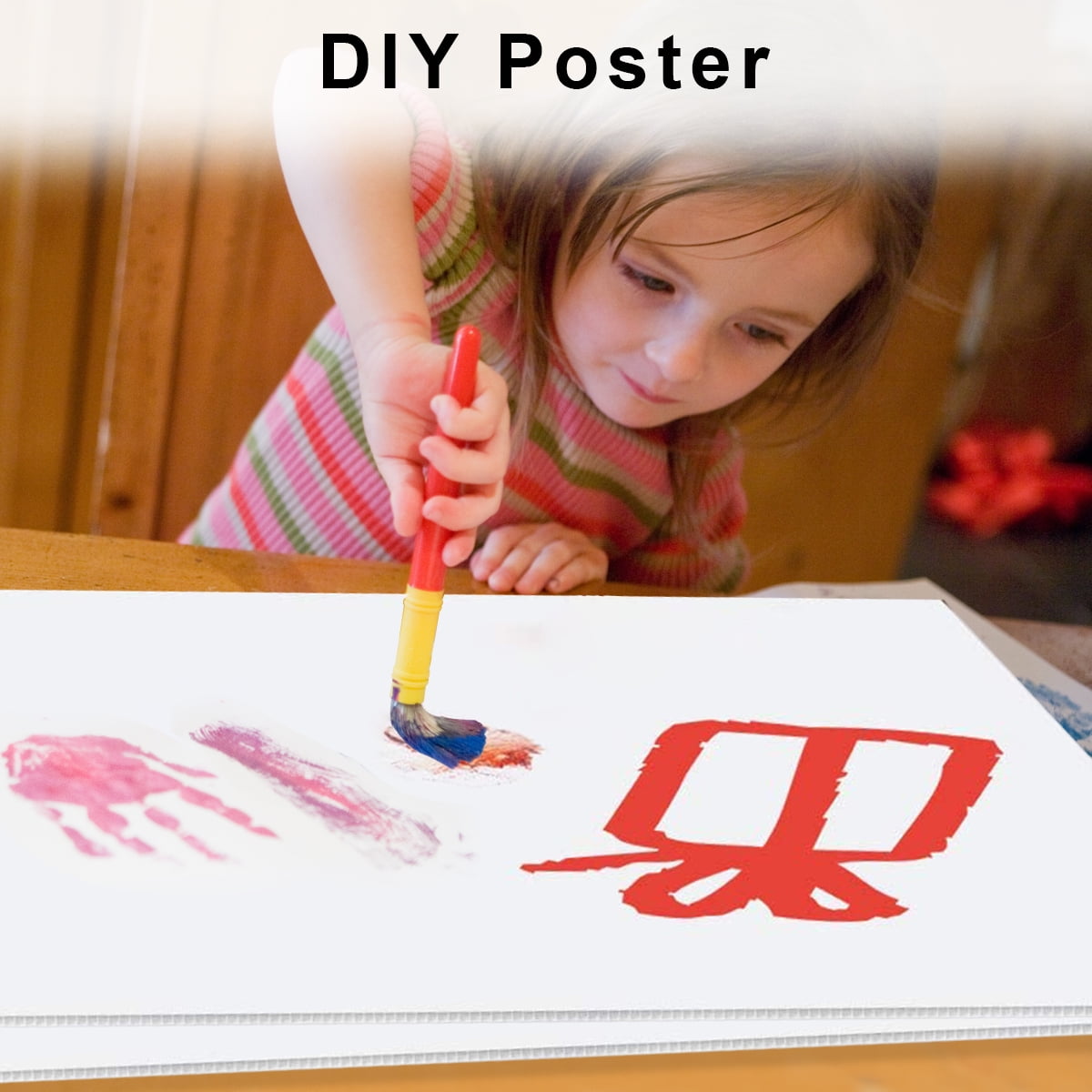Blank Yard Signs 13" x17" - Lawn Sign with Stakes - Water Resistant DIY Poster Board Signs for Rent, Garage Sales, Open Houses, and Custom Birthday
