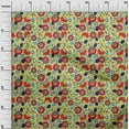 thumbnail image 3 of oneOone Velvet Lime Fabric Asian Suzani Sewing Material Print Fabric By The Yard 58 Inch Wide, 3 of 5