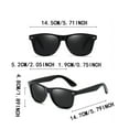 thumbnail image 3 of Lunettes de Soleil Hommes Femmes Noir 400 Unisexe Rétro Classique Lunettes de Sport Conduite Camping, 3 of 6