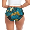 thumbnail image 3 of Womens Underwear Watercolor Blue Marbled Cuteness No Show Seamless Underwear for Women, Soft Stretch Women's Panties, Hipster Ladies Panties Bikini Underwear Briefs, 3 of 6