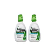 Orajel 2X Medicated Gum Pain Rinse, Alcohol-Free Oral Pain Relief, Soothing Mint, 16 fl oz Pack of 2