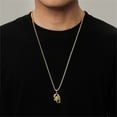 thumbnail image 5 of Usloyux under $5 Hip Hop Necklace, Men's Scorpion Pendant Chain, Gold Tone Alloy Statement Jewelry, Gift for Him, Trendy Streetwear Accessory, 5 of 7