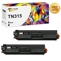 Toner Bank Compatible TN315 Toner Cartridge Replacement for Brother TN315 TN 315 TN-315BK HL-4150CDN HL-4570CDW HL-4570CDWT, MFC-9460CDN MFC-9560CDW MFC-9970CDW Printer Ink (Black, 2-Pack)