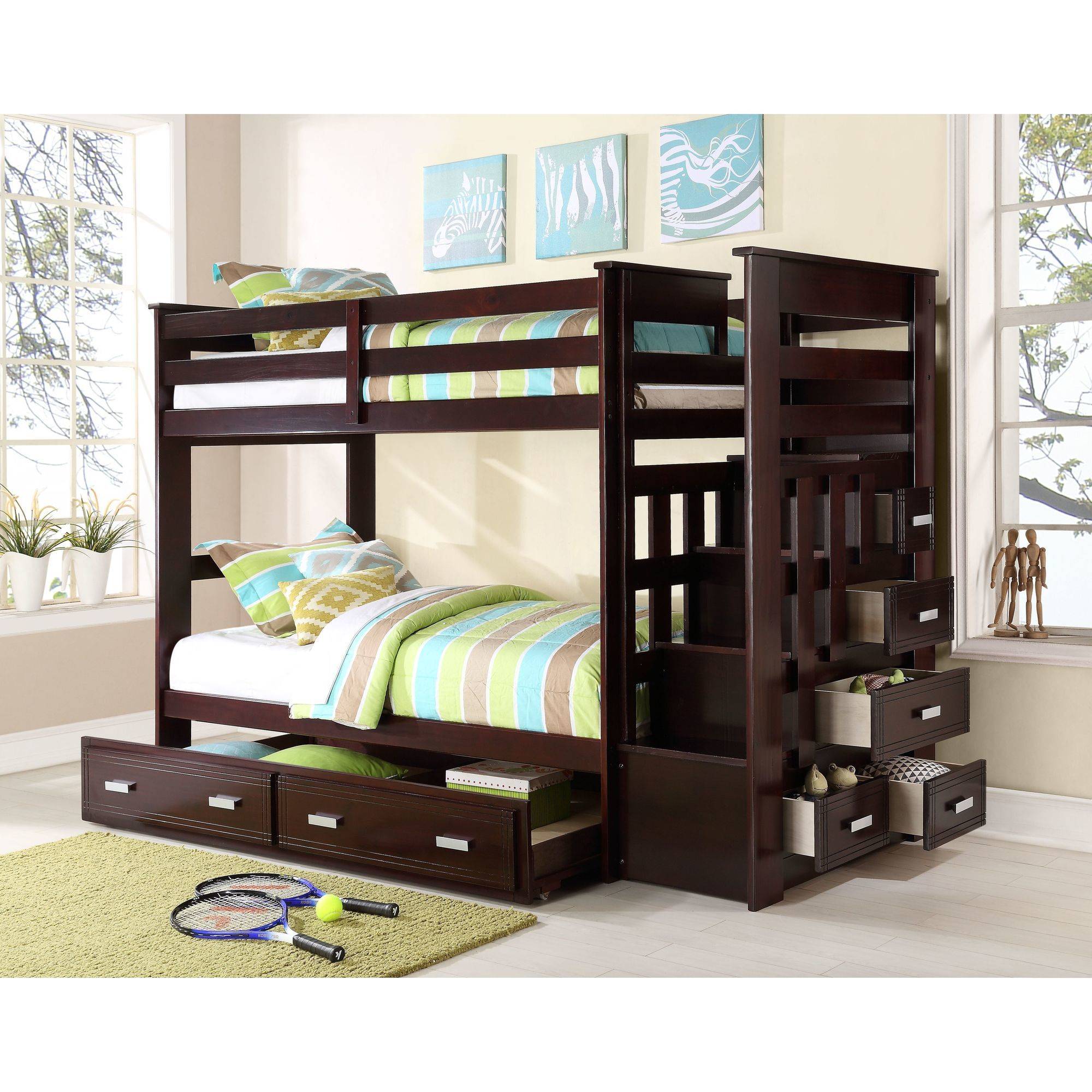 Allentown Twin over Twin Bunk Bed, Espresso - image 3 of 5