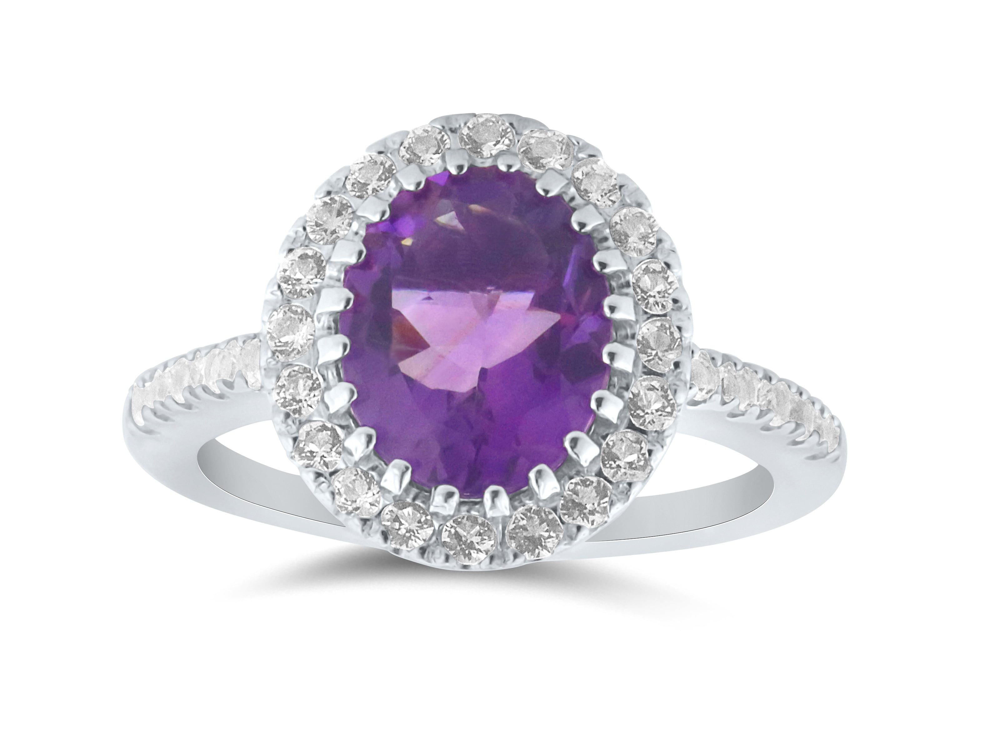 Journey charm lady white topaz 18k white gold filled ring Sz5-Sz9 