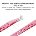 thumbnail image 2 of Multifunctional Tweezers Stainless Steel Eyelash Tweezers Grafting False Eyelash Patches False Eyelash Aids Portable Tweezers, 2 of 10